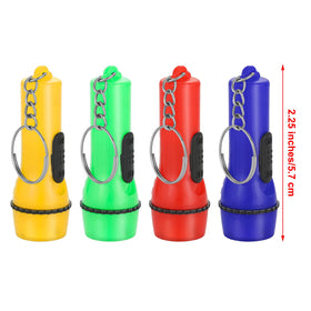 Boao mini flashlight keychain red color compact lighting for hiking and emergencies