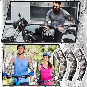 Boao novelty-style tattoo sleeve set adds trendy flair.