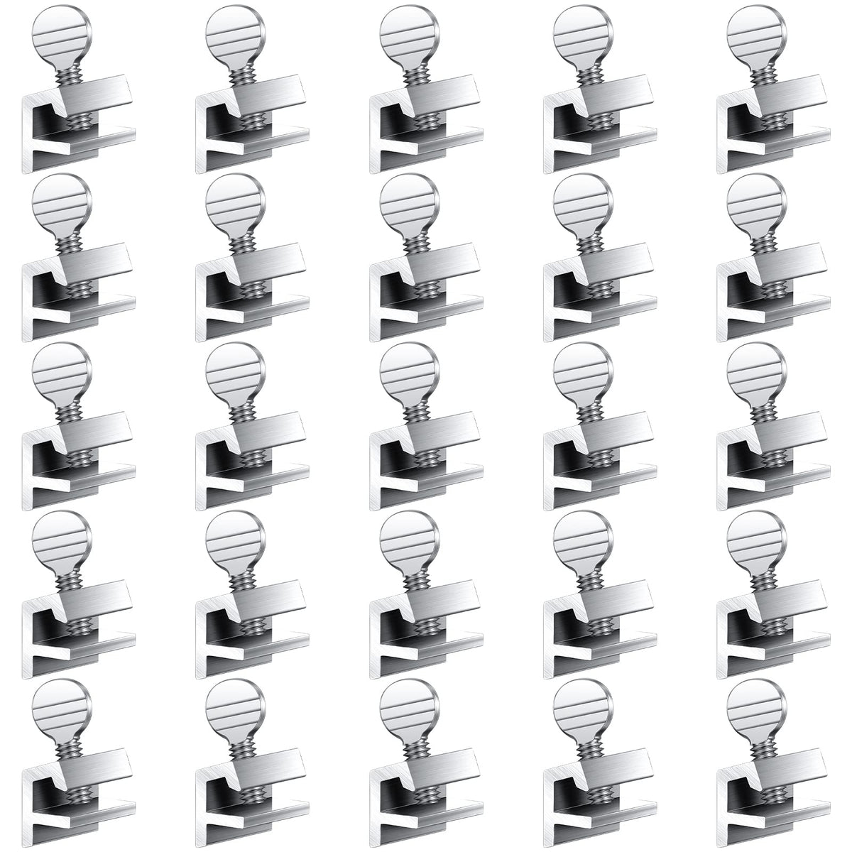 Boao sliding window locks 25pcs in silver for secure ventilation