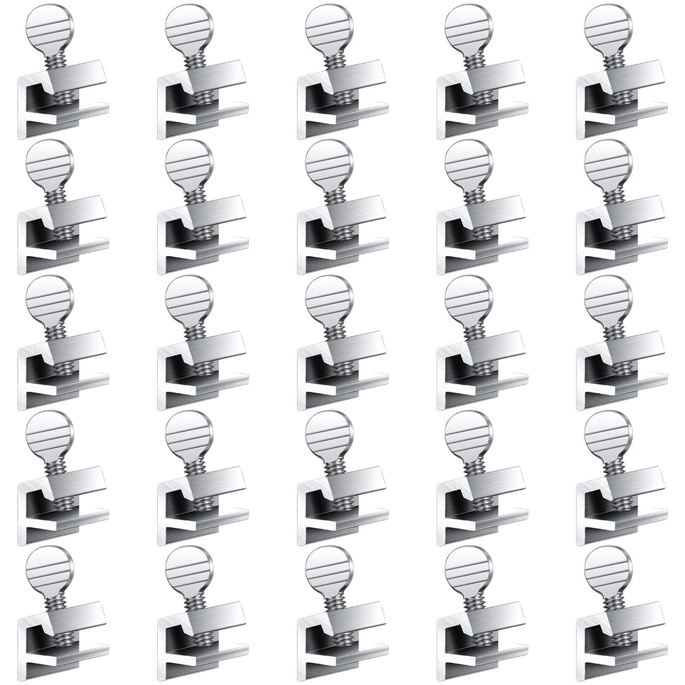 Boao sliding window locks 25pcs in silver for secure ventilation
