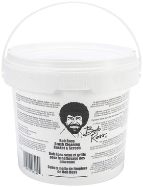 Bob Ross Cleaning Bucket shows spill-proof design for brush baths.