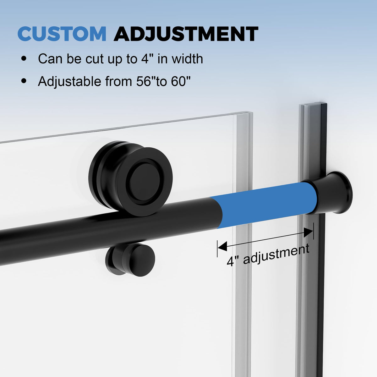 BoBliss matte black hardware adds bold contemporary accent.