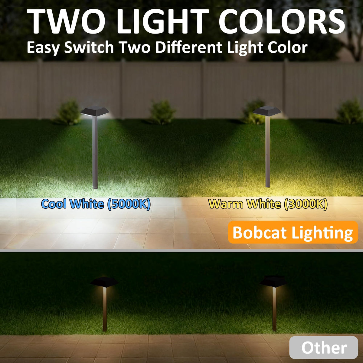Bobcat Lighting pathway light with extendable height reaches a larger light area