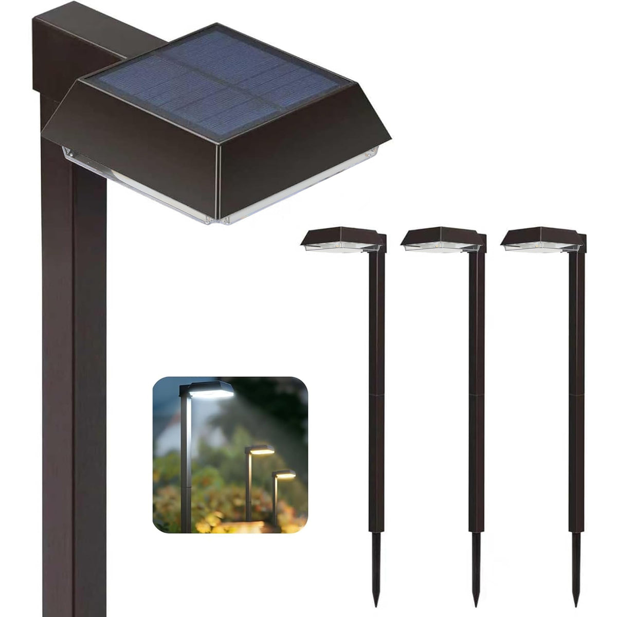 Bobcat Lighting solar pathway light delivering 300 lumens for clear walkways