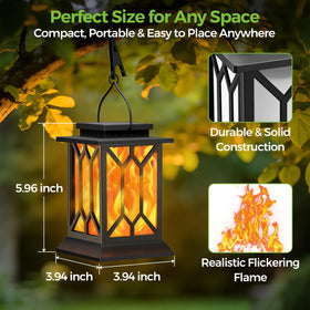BOBKID flame-lantern lights the pathway with a warm glow.