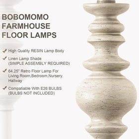 BOBOMOMO reading corner floor lamp offers comfortable ambient light for evenings