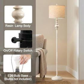 BOBOMOMO floor lamp slender silhouette fits small spaces while adding warmth