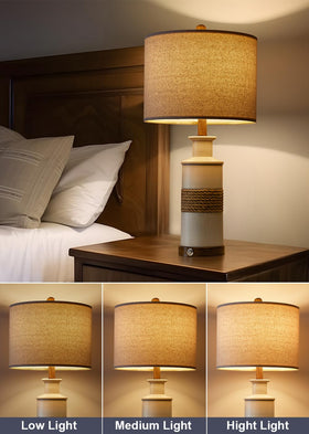 BOBOMOMO bulbs included for immediate use with warm glow.