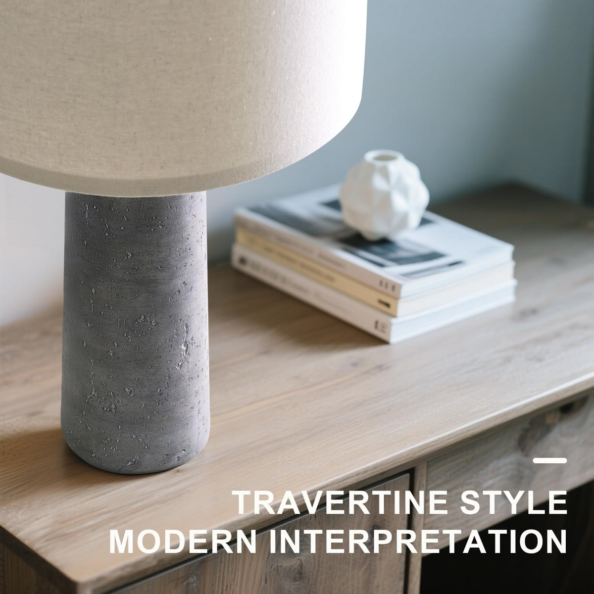 BOBOMOMO living-room pair on a console for cohesive lighting and decor