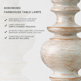 BOBOMOMO pair of bedside lamps on matching nightstands for balanced lighting.