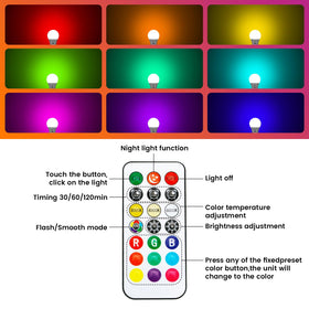BOBOPAI touch-dim bulb provides precise brightness with a simple tap.