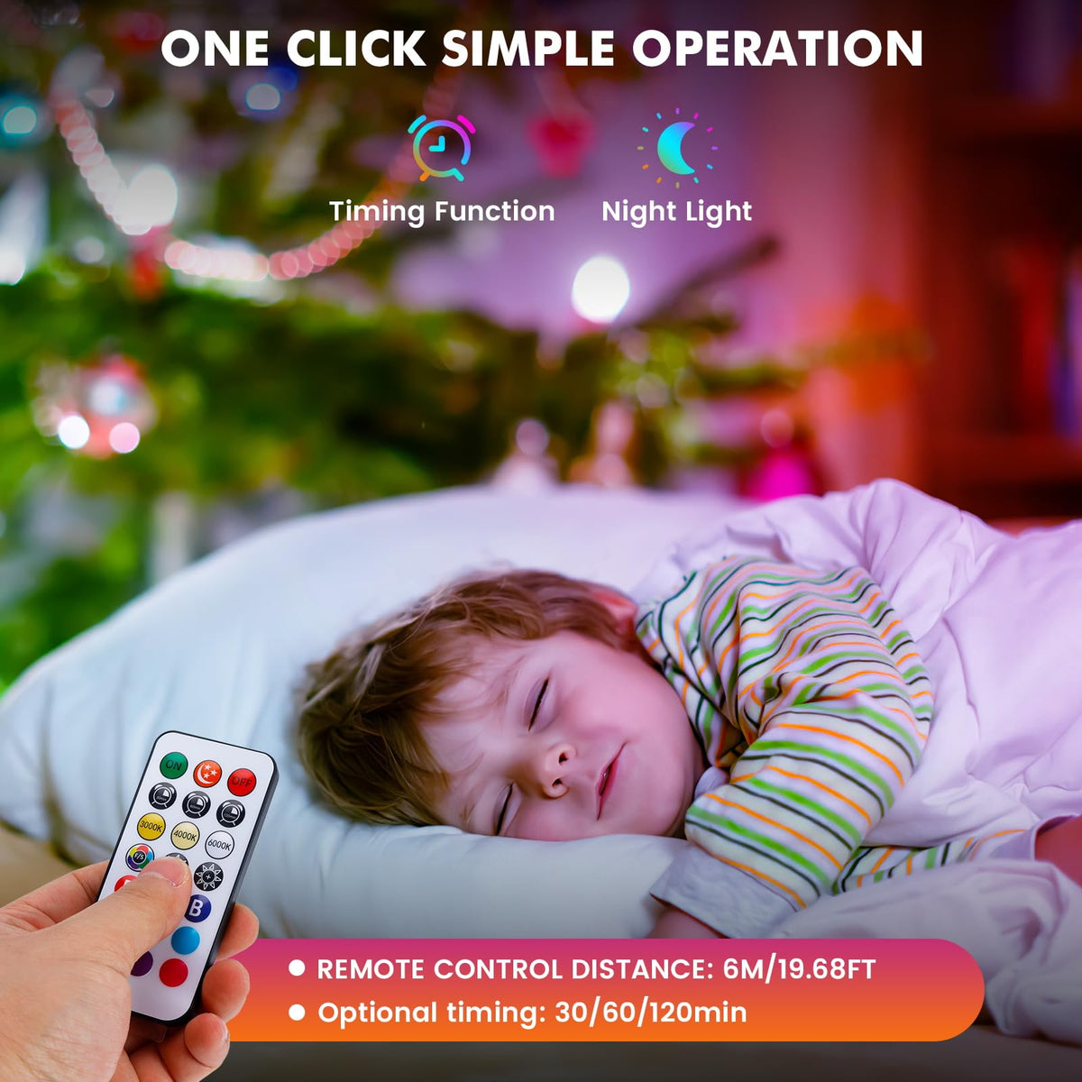 BOBOPAI night-light mode provides warm 3000K glow in bedrooms.