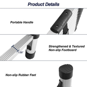 BOCOM ladder showing non-slip foot caps for safe positioning
