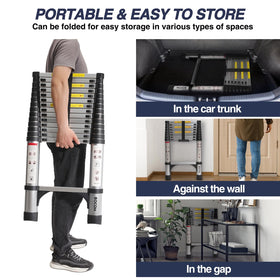 BOCOM ladder being used for home, RV, and outdoor tasks