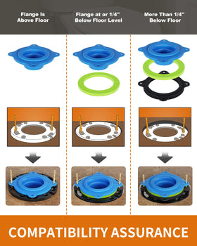 Boeemi adjustable seal spacers adapt to flange height for precise fit