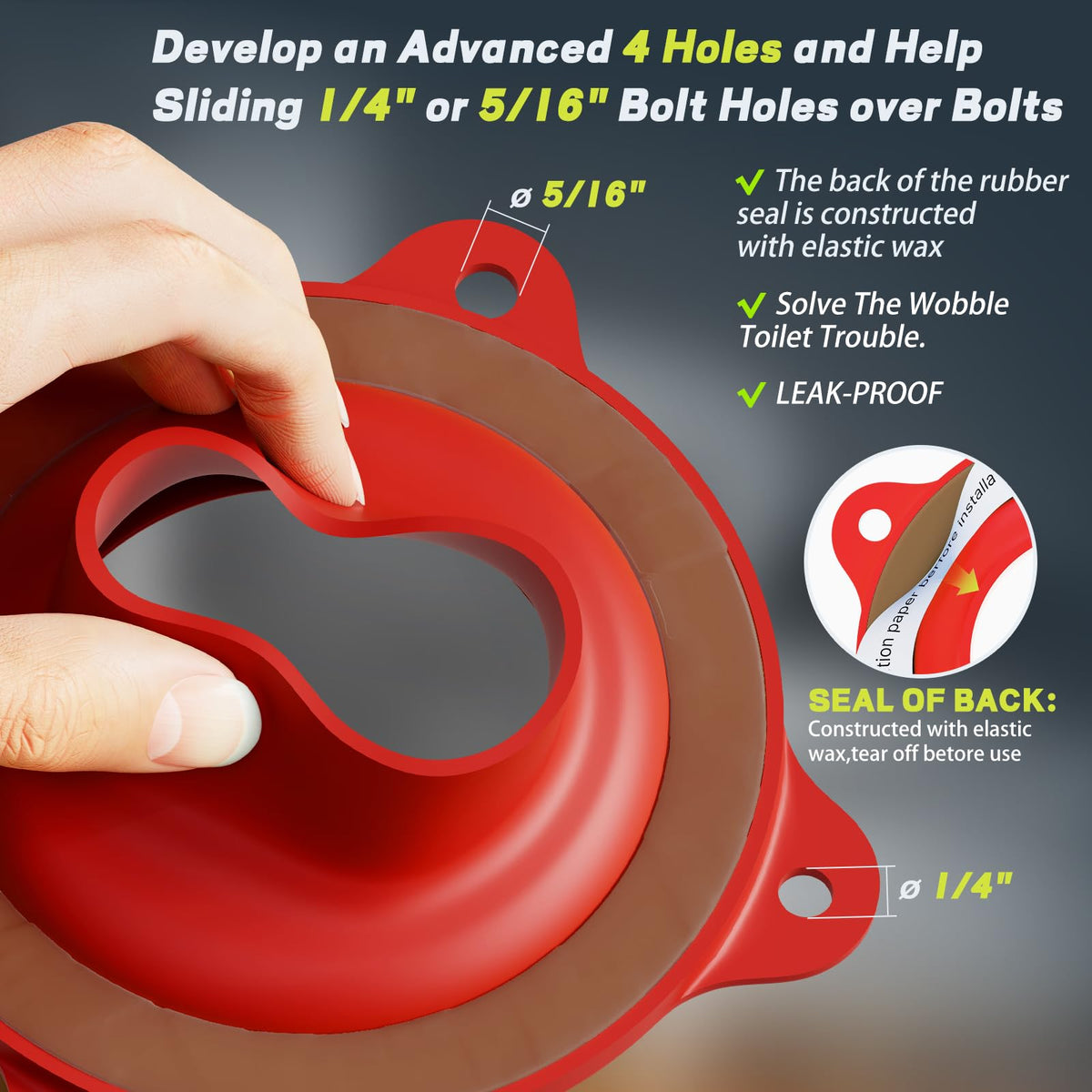 boeemi external sealing tape creates a long-lasting moisture barrier around the base