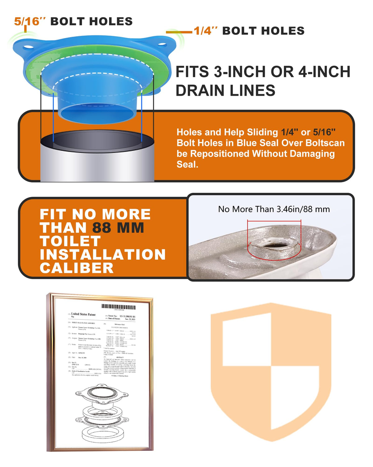 Boeemi rock-solid seal prevents wobble and protects floors