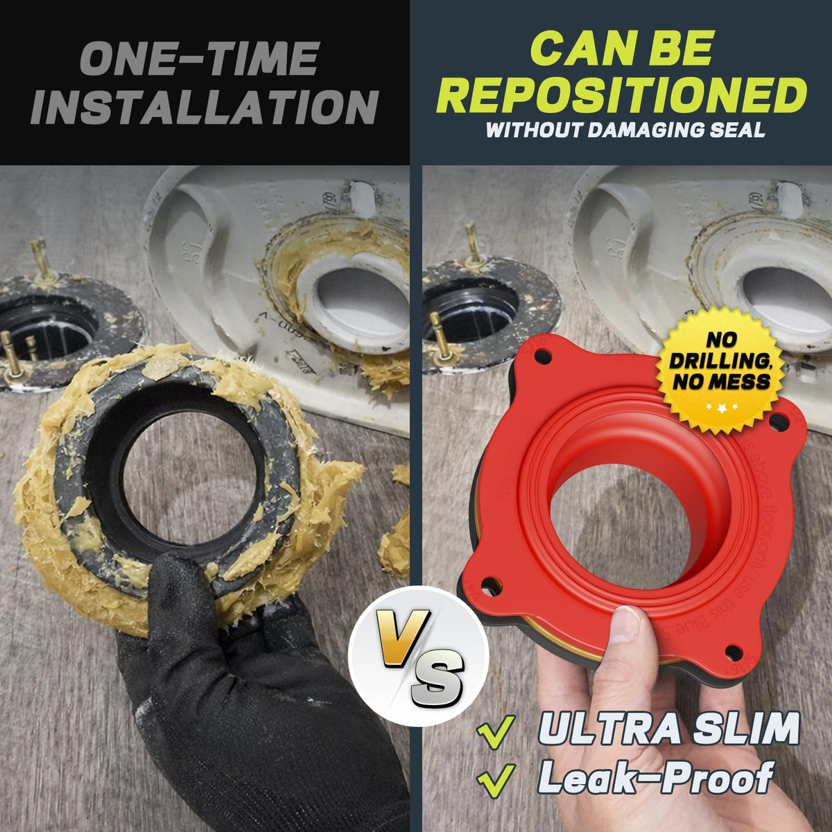 boeemi toilet flange kit compatibility helps fit various flange heights