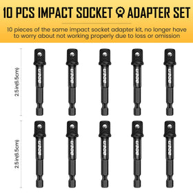 Boen 1/4-inch SAE hex shank close-up showing secure compatibility.