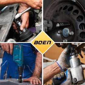 BOEN 3/8 and 1/2 inch adapters ease size changes during projects.