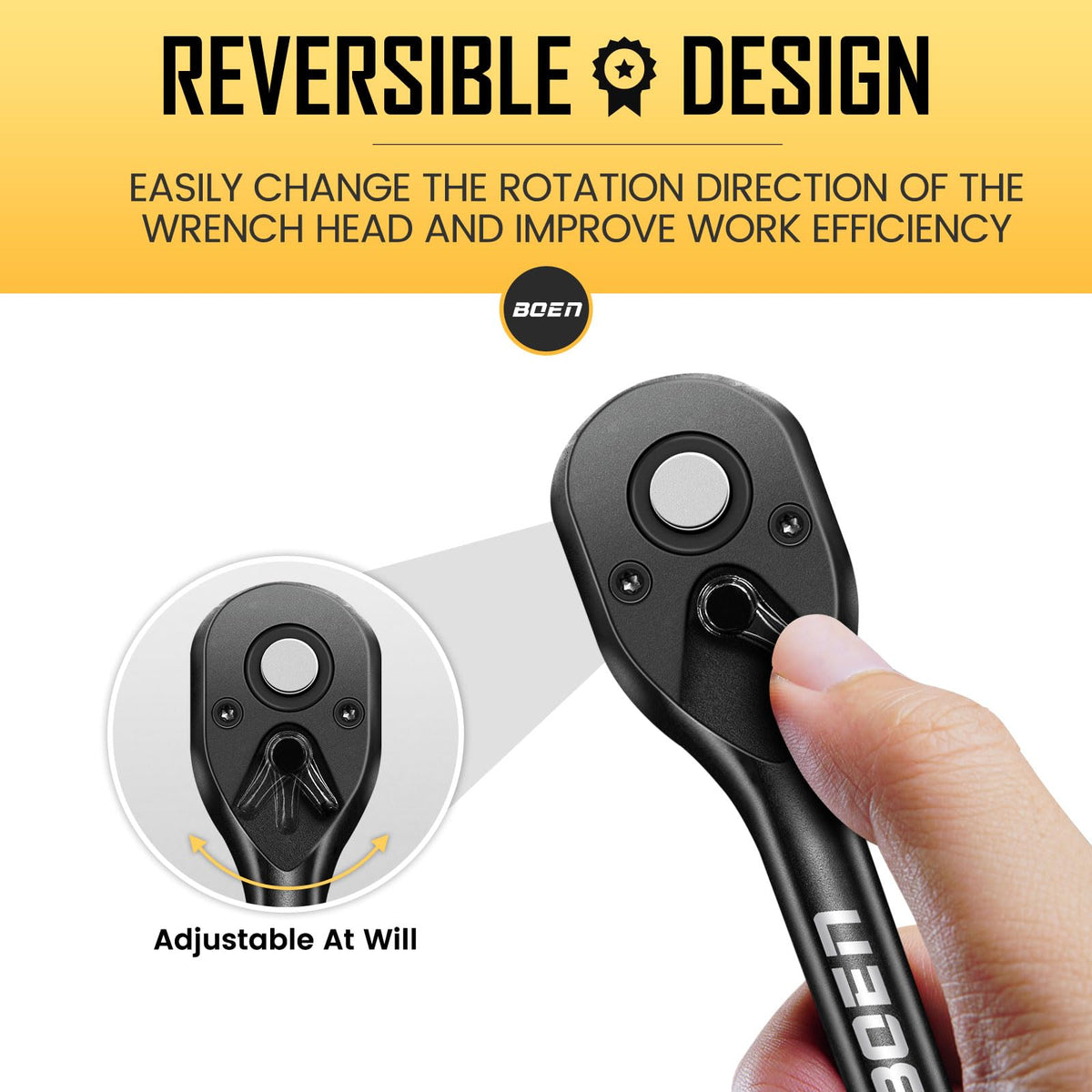 Boen black phosphate finish provides corrosion resistance for longer tool life.