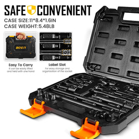 BOEN rugged storage case keeps tools organized and portable.