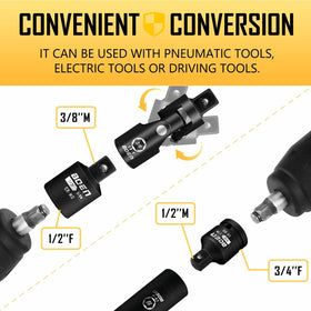 BOEN universal joint provides flexible access in tight spaces.