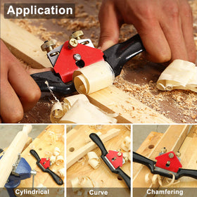 Boeray tool with double-screw adjustment for stable thickness control
