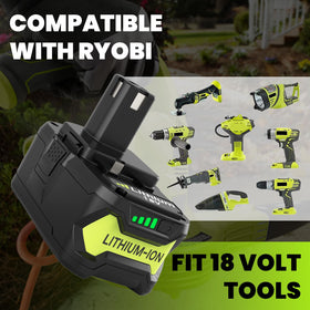 Boetpcr Ryobi 18V 8000mAh battery in use with compatible tool