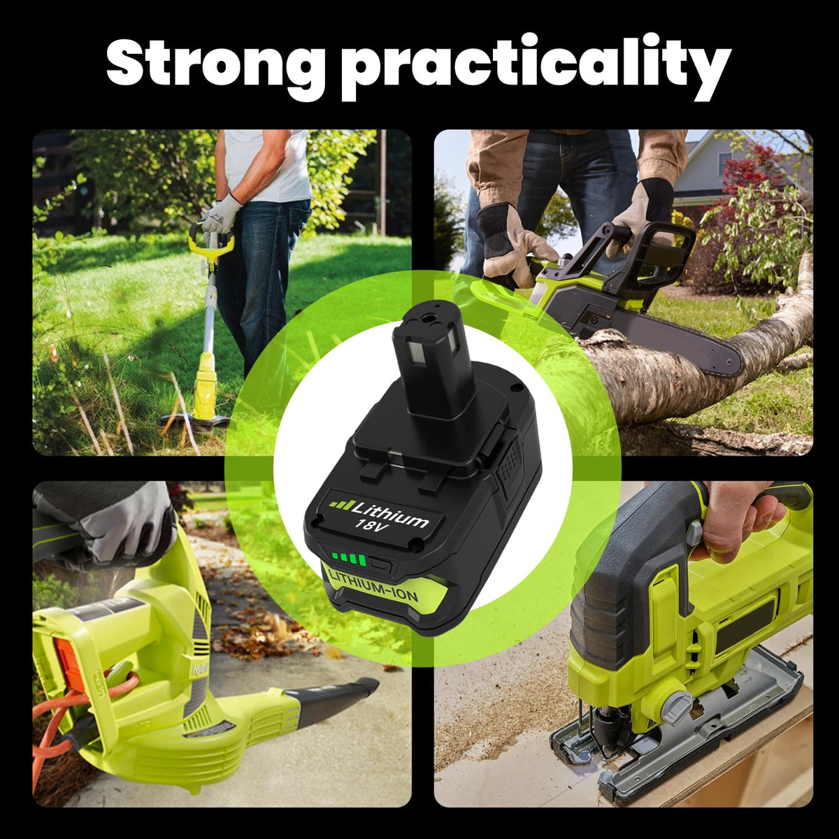 Boetpcr Ryobi 18V 8000mAh two-pack included items in box