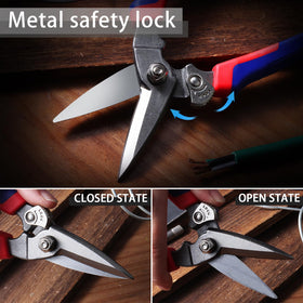 BoFuYuan serrated edge grips hard materials to prevent slipping during cutting.
