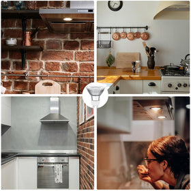 BOGAO 5000K cool white light offers crisp visibility at the stove.