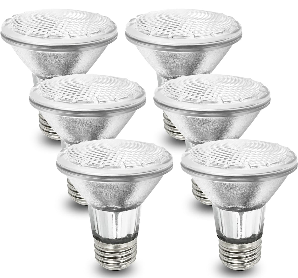 BOGAO Par20 bulbs 6-pack with warm 3000K light for efficient kitchen lighting