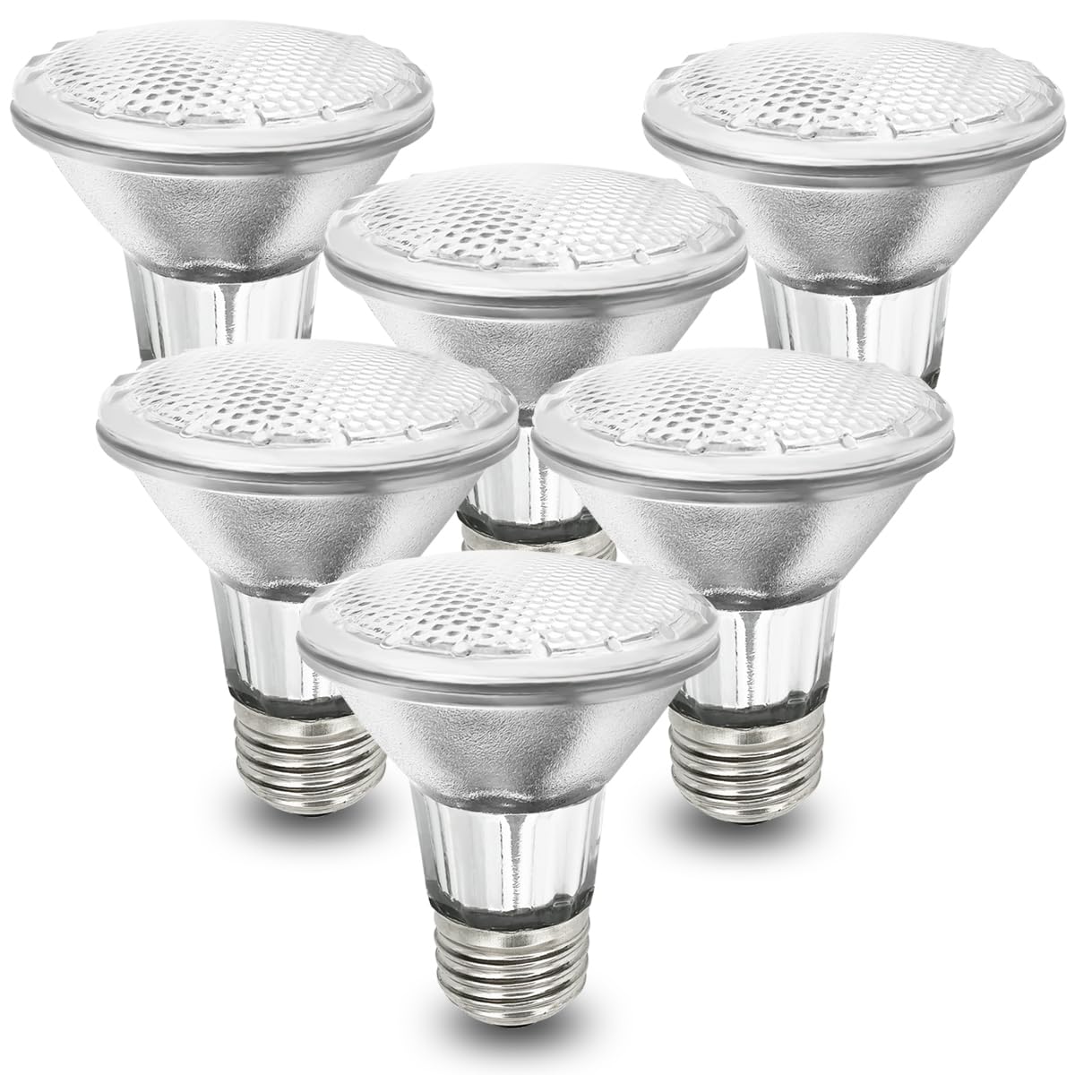 BOGAO Par20 bulbs 6-pack no mercury eco-halogen for safer replacement