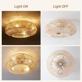 Boho Caged copper motor design supports efficient airflow and quiet operation.