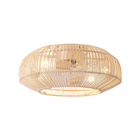 Boho Caged remote 6-speed control fan adapts to changing needs.