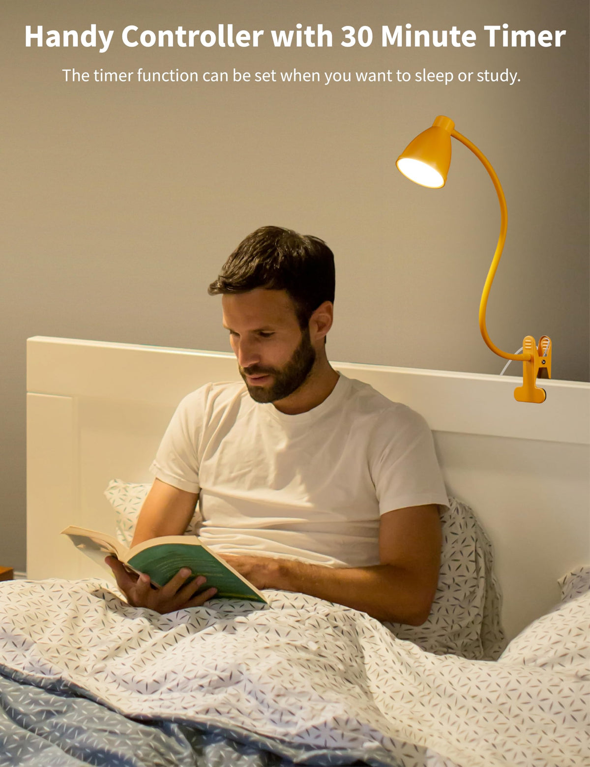 BOHON lamp showing five color modes to suit different tasks.