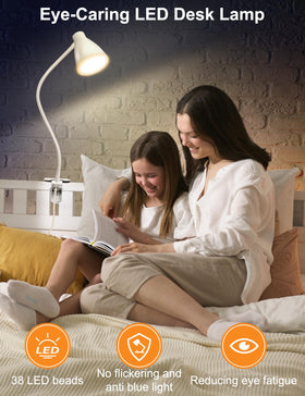 BOHON desk-clip setup ideal for bed or workspace.