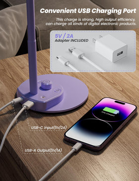 BOHON lamp offers natural, white, and warm modes for reading