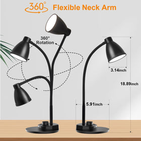 BOHON LED desk lamp includes a 5V 2A adapter for reliable power and quick setup.