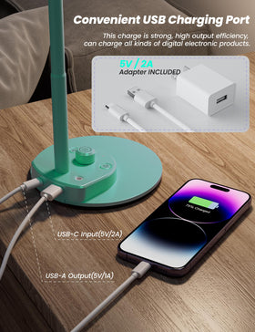 BOHON desk lamp auto dimming adjusts brightness to ambient light