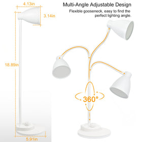 BOHON LED desk lamp flexible neck directs light as needed