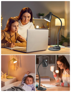 BOHON LED desk lamp features a sturdy metal base with anti-slip pads for steady use.