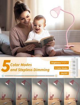 BOHON 38-led eye-care reading light delivers steady non-flicker illumination