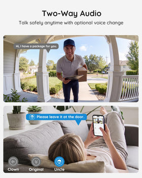BOIFUN 5MP doorbell detects humans to reduce irrelevant alerts.