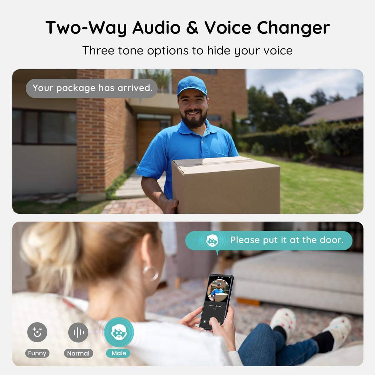 BOIFUN battery-powered setup enables wire-free installation.