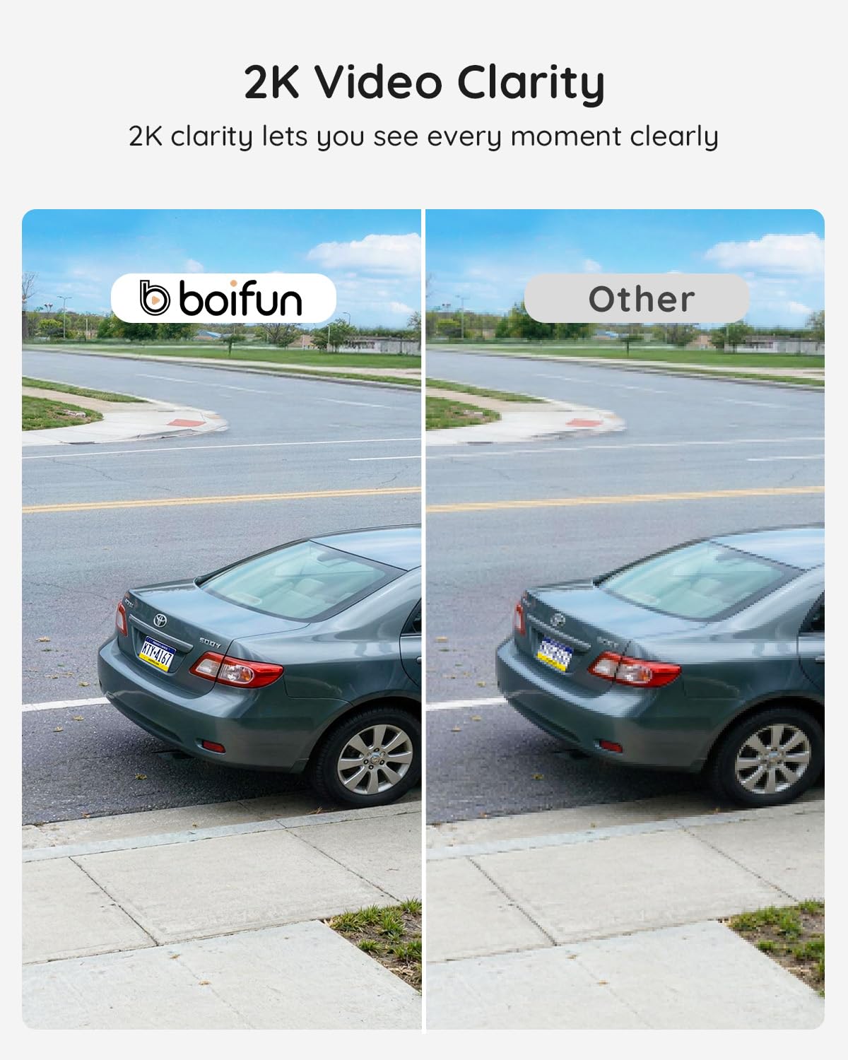 BOIFUN HDR night vision 940nm invisible IR for clear low-light recordings.