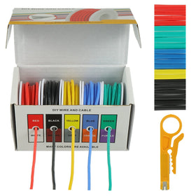 BOJACK 16AWG silicone black wire shown for color-coded wiring organization.