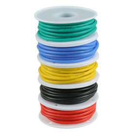 BOJACK 16AWG silicone yellow wire shown for high visibility insulation.