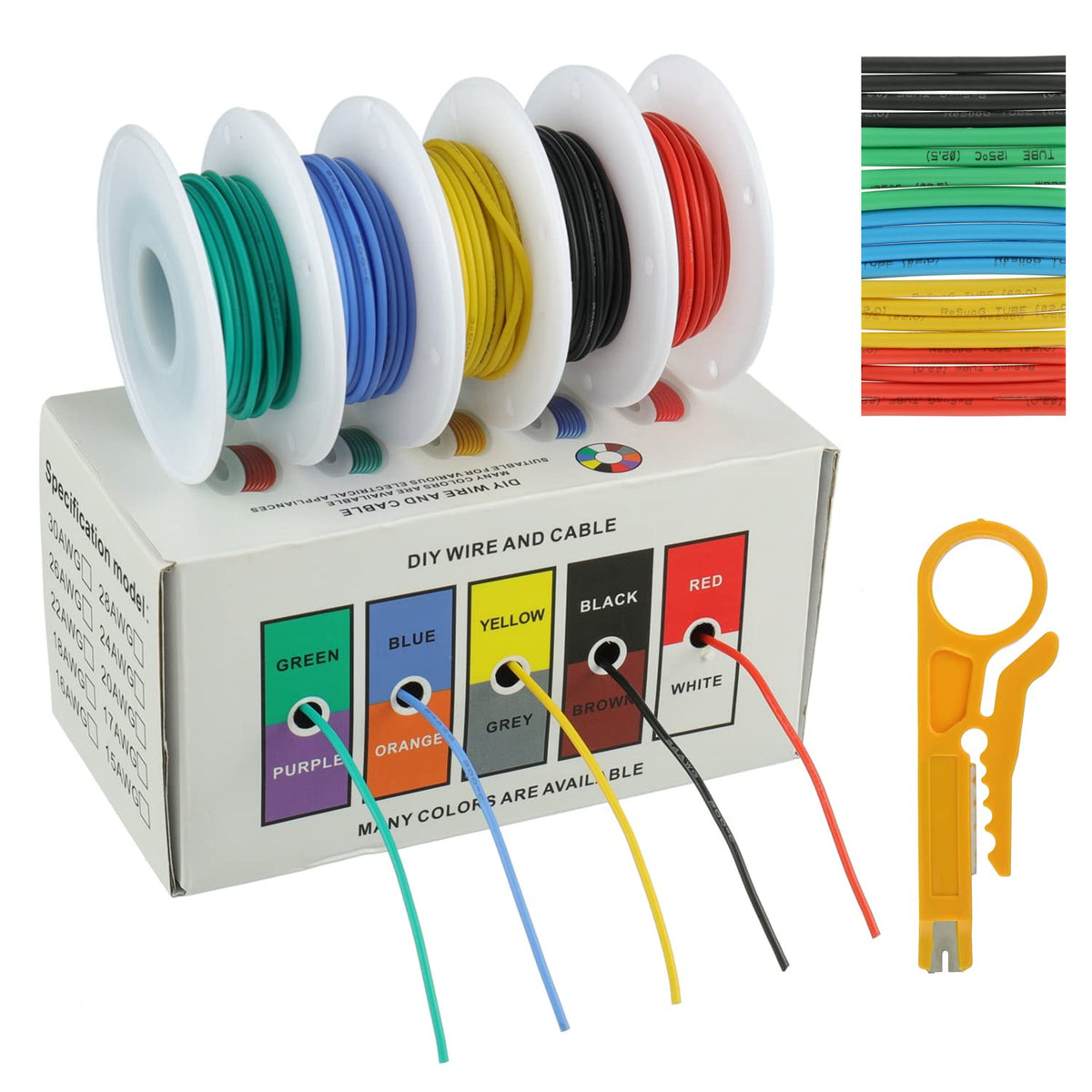 BOJACK 24AWG silicone wire red for flexible, reliable connections.
